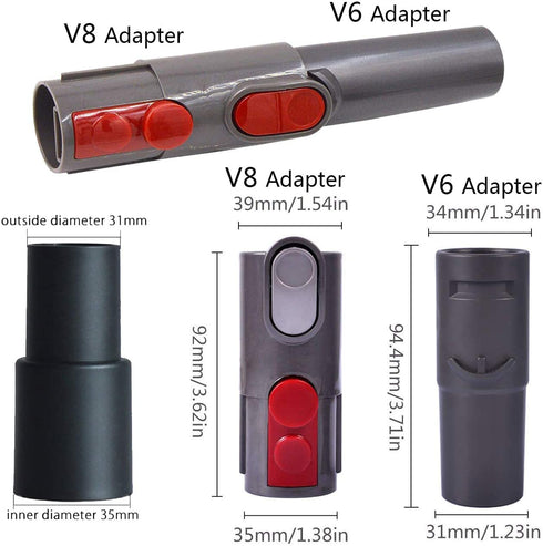 Replacement Vacuum Cleaner Accessories for 1 1/4 inch & 1 3/8 inch Mini Brush Kit for Home Air Vents Corner