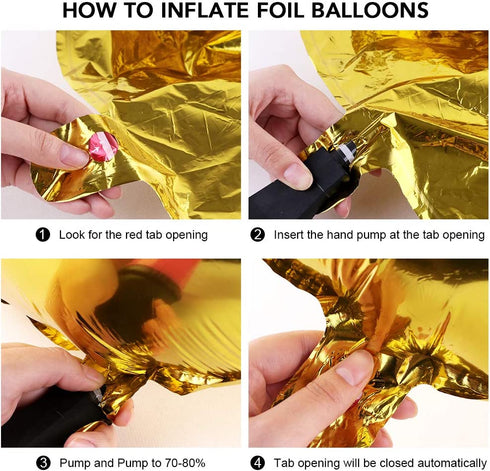 HankRobot 70th Birthday Decorations Party Supplies?42pack? Gold Number Balloon 70 Happy Birthday Banner Latex Balloons(Black, Golden) Confetti Balloons -Great for 70 Seventy Years Old Birthday Party