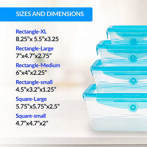 STRETCH and FRESH by Emson Silicone Food Storage Containers Airtight Lids for Solid Food and Leak-Proof for Soups and Sauces, Freezer-Safe BPA-Free Stackable Meal Prep Container As Seen On TV (12)
