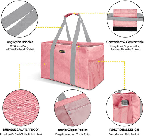 BALEINE Soft Extra Large Utility Tote, Foldable Reusable Storage Bag