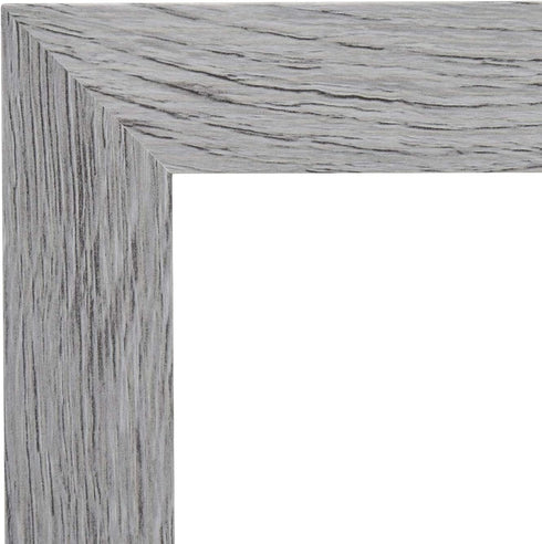 Golden State Art, 5x7 Picture Frame - Wide Molding - Wood Grain Style - Easel for Tabletop Display, Back Hangers for Wall Display - Great for Baby Pictures, Weddings, Portraits (2 Pack, Gray)