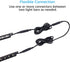 TORCHSTAR 39 Inches Interconnect Cable, Gun Safe Lighting Kit Extension Cable, Under Cabinet Light Extension Cord, LED Under Cabinet Lighting Accessories, Pack of 2