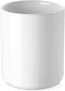 White Kitchen Utensil Holder, DOWAN Ceramic Utensil Crock with Table-Protection Cork Mat, Weighted Utensils Organizer Caddy for Kitchen Counter, Rust Proof, Classic Minimalistic White