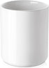 White Kitchen Utensil Holder, DOWAN Ceramic Utensil Crock with Table-Protection Cork Mat, Weighted Utensils Organizer Caddy for Kitchen Counter, Rust Proof, Classic Minimalistic White