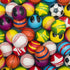 50 Mini Stress Balls Assortment - Bulk 2 Inch Soft Toy Variety Pack Stress Relief Balls, Squeezable Sensory Fidget Balls for Kids, Party Favors, Birthday Gifts for Boys & Girls