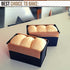 HiliStar Pullman Loaf Pan Set - with Lid Cover, Dough Scraper, Cutter, Rubber Sponge - Aluminum Pain De Mie Non-stick Bread pan with lid, Black Baking box Toast Bread bakeware - 8.3"x4.7"x4.4"