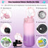 12 oz Insulated Kids Water Bottle with Straw/Chug/2 One-Click-Open Lids 10 Stickers Fruit Strainer Stainless Steel Water Bottles Double Wall Vacuum Wide Mouth BPA Free Sweat & Leak-Proof for School