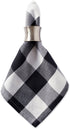 DII Buffalo Check Collection, Classic Farmhouse Tabletop Set, Napkin Set, 20x20, Black & White, 6 Piece