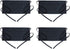 BOHARERS Waist Apron with 3 Pockets 4 Pack - Black Waitress Waiter Half Aprons Kitchen Restaurant for Women Men Server, 24 X 12 for Holding Server Book Guest Check Card Holder