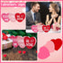 Valentine's Day Wood Sign Heart Shaped Wooden Sign Tabletop Centerpiece Decor Romantic Love Wooden Decor Freestanding Valentine's Day Table Decor for Valentine's Day Wedding, Red, Rose Red and Pink
