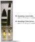 Gold Double Heart Wedding Cake Serving Set - Gold Wedding Cake Knife Set