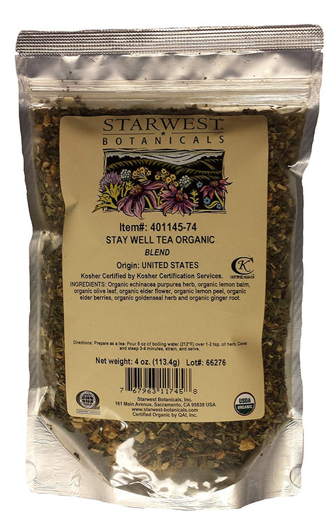 Stay Well Tea Organic - 4 Oz (113 G) - Starwest Botanicals