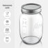Wide-Mouth Glass Mason Jars, 32-Ounce (4-Pack) Glass Canning Jars with Silver Metal Airtight Lids and Bands with Chalkboard Labels, for Canning, Preserving, Meal Prep, Overnight Oats, Jam, Jelly,