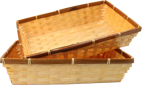 Xecrk Storage Basket 2-piece set - Bathroom storage basket, woven storage basket for makeup, bathroom, office supplies, bedroom, closet