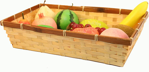 Xecrk Storage Basket 2-piece set - Bathroom storage basket, woven storage basket for makeup, bathroom, office supplies, bedroom, closet