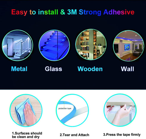 LED Strip Lights, Yormick 20 Color-Changing Led Light Strips, 32.8 Feet/10M LED Lights for Bedroom, LED Tape Lights with 44 Keys Remote Control for Room, TV, Party
