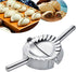 HLYCare Stainless Steel Ravioli Mold Pierogi Dumpling Maker,X-Large 5" Goya Empanada Press Mold, Ravioli Mould Crimper,Wrapper Dough Cutter-for Pie Ravioli Chinese Dumpling Pastry,With long handle