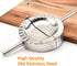 HLYCare Stainless Steel Ravioli Mold Pierogi Dumpling Maker,X-Large 5" Goya Empanada Press Mold, Ravioli Mould Crimper,Wrapper Dough Cutter-for Pie Ravioli Chinese Dumpling Pastry,With long handle