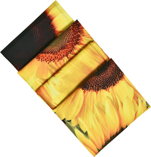 Likiyol Sunflower Shower Curtains, Wooden Board Sunflowers Shower Curtain with 12 Hooks for Bathroom Waterproof Durable Shower Curtains (Brown Yellow, 70 x 69 inches)