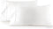 HC COLLECTION Pillow Cases - Set of 2 King Size Pillowcases, 20" x 40", Microfiber Pillowcase Pack -White