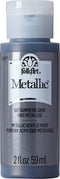 FolkArt Metallic Acrylic Paint in Assorted Colors (2 Ounce), 667 Gunmetal Gray
