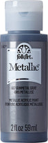 FolkArt Metallic Acrylic Paint in Assorted Colors (2 Ounce), 667 Gunmetal Gray