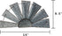 CWI Gifts Galvanized Half Windmill Wall Art, Multicolor