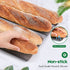 Amagabeli Baguette Pan 15" x 13" Commercial Carbon Stee Nonstick for French Baguette Baking Pan 4 Slots Bread Pans for Baking 4 Gutter Oven Toaster Pan Silver