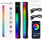 Rhythm Light Bar, RGB Sound Control Music Rhythm Lights, App Control 32 Bit Music Level LED Lights, USB & Battery Powered Voice Activated Atmosphere Light for Car Game Room Desktop DJ Studio (2 Packs)