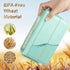 Bento Box Japanese Lunch Box Kit, HSYTEK Stackable Bento Boxes for Adult, Wheat Straw Bento Box with Utensils, Leakproof Lunch Container Kids Bento, Green Bento Box Microwave Safe -1000ml