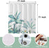 CHICHIC 71x71 Inch Shower Curtain for Bathroom Shower Curtain Set Fabric Shower Curtain with Hooks Thickening Waterproof Bathroom Decorations Tropical Leaves Shower Curtain