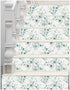 HaokHome 93042 Peel and Stick Wallpaper Green/White Eucalyptus Leaf Floral Wall Mural Home Nursery Boho Decor 17.7in x 9.8ft