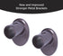Eclipse EC Wrap Around Window Curtain Rod, 28-48", Espresso