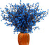 LUCKY SNAIL Artificial Flowers, 5 PCS Babys Breath Artificial Flowers Bulk Artificial Gypsophila Bouquets Real Touch Fake Flowers for Wedding Home Party Office Table Centerpiece Decor (Blue)