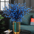 LUCKY SNAIL Artificial Flowers, 5 PCS Babys Breath Artificial Flowers Bulk Artificial Gypsophila Bouquets Real Touch Fake Flowers for Wedding Home Party Office Table Centerpiece Decor (Blue)