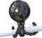 SmartDevil Stroller Fan, 3 Speed Portable Clip on Stroller Fan for Baby, Battery Operated Personal Desk Fan with Flexible Tripod, Mini Handheld Fan for Car Seat, Treadmill, Camping (Black)
