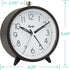 Equity by La Crosse 20091 5 Inch Silent Sweeping Quartz Metal Alarm Clock, Dark Gray