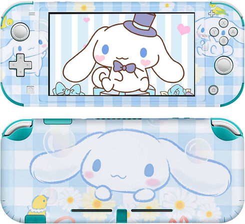 DLseego Switch Lite Skin Pretty Pattern Full Wrap Skin Protective Film Sticker Compatible with Nintendo Switch Lite-- Blue Dog