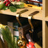 Boao Christmas Stocking Holders Metal Mantel Stockings Hangers Shelf Fireplace Garland Mantle Grips Set (Bronze Color, 4)