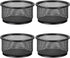 MaxGear Paper Clip Holder Mesh Paper Clip Holders Paperclip Holders Paper Clip Dispenser for Desk Paper Clip Organizer Office Binder Clip Holder Black, 4 Pack