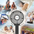 VersionTECH. Mini Handheld Fan, USB Desk Fan, Small Personal Portable Table Fan with USB Rechargeable Battery Operated Cooling Folding Electric Fan for Travel Office Room Household Black