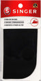 SINGER 00065 Iron-On Patches for Clothing Repair, 5-inch by 5-inch, 2-Count, Black