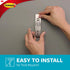 Command Large Double Bath Hook, Satin Nickel, 1-Hook, 1-Water-Resistant Strip, Organize Damage-Free