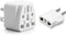 Europe to US Plug Adapter EU/UK/AU/in/CN/JP/Asia/Italy/Brazil to USA (Type A & B) American Travel Adapter and Converter, Wall Outlet Power Charger Converter (White)