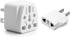 Europe to US Plug Adapter EU/UK/AU/in/CN/JP/Asia/Italy/Brazil to USA (Type A & B) American Travel Adapter and Converter, Wall Outlet Power Charger Converter (White)