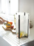YAMAZAKI home 6785 Kitchen Multi Eco Stand-Multifunctional Plastic Bag Holder, One Size, Black