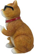 DWK Orange Tabby Cool Cat Middle Finger Figurine | Decoration Statue and Orange Cat Figurine | Middle Finger Decoration Novelty Decor | Desk Statue - 6"