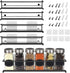 Ultimate Hostess Spice Rack Wall Mount - 4-Tier, Space-Saving Wall Spice Rack Organizer - Wall Mount Spice Rack Organizer for Spice Jars and Seasonings - Screw or Adhesive Hanging Spice Rack for Wall