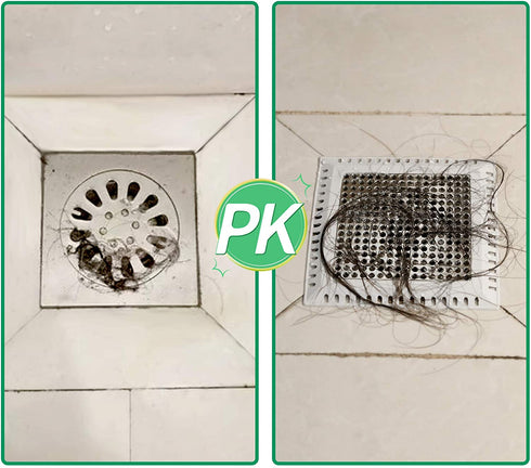 Aluvor Square Shower Drain Hair Catcher/Shower Drain Strainer/Flat Drain Cover for Bathroom Floor Drain/No Rust