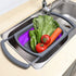 Purple Collapsible Silicone Kitchen Colander/Strainer